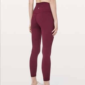 Lululemon Align Pant II - Deep Rouge - size 2